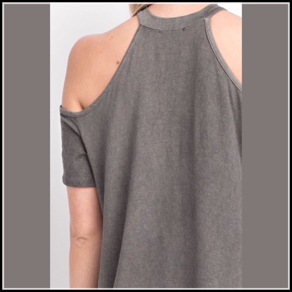 LAST 2🌺🆕5⭐️Fav Pigment Cold Shoulder Top - Picture 7 of 7